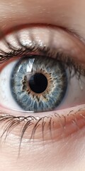 close up of eye