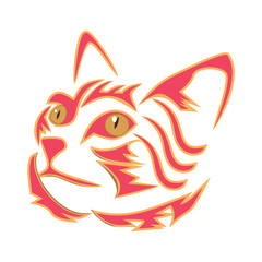 BEAUTIFUL HEADS CAT CAN USE LOGO,ICON AND BRAND