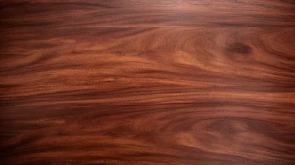 Foto op Plexiglas realistic flat mahogany wood texture and detailed background © Irfanan
