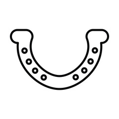 horseshoe icon, horse vector, shoe illustration