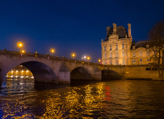 Pont Royal and Louvre, Paris