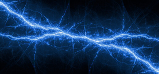 Blue lightning, cold electrical discharge, element danger