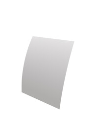 A4 blank Paper rendering for  flyer mockup or design element