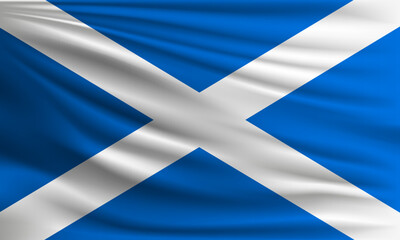 Vector flag of Scotland