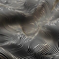 Pattern made of fingerprint waves 
