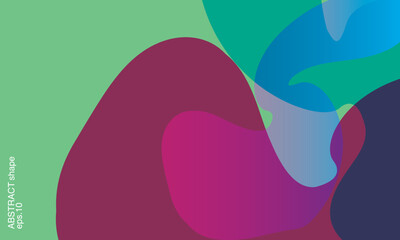 Abstract Simple shape Background with Fluid Abstract Circle concept creation. Vector Eps10