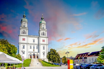 Kathedrale, Altstadt, Kempten, Deutschland 