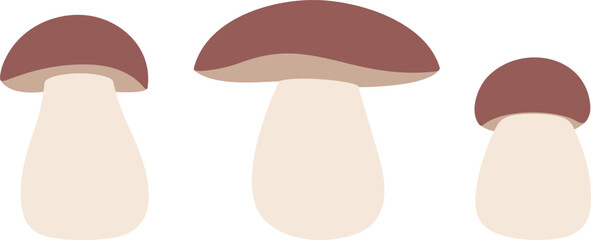 Porcini logo. Isolated porcini on white background