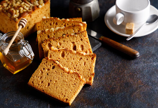 Homemade gingerbread.