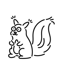Squirrel vector icon
