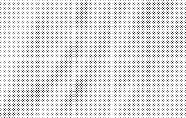 Halftone vector background. Monochrome halftone pattern. Abstract geometric dots background. Pop Art comic gradient black white texture. Design for presentation banner, poster, flyer, business card.