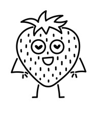 Strawberry vector icon