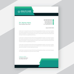 Professional creative and corporate medical letterhead template design for your business

