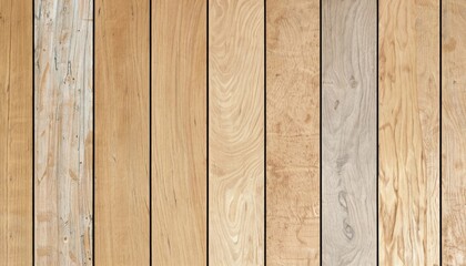 Obraz premium Wood plank texture background, A set of wood panels textures - Generative Ai