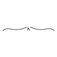 Fototapeta premium Set of Line Doodles. Set of Underline Strokes in Doodle Style Various Shapes