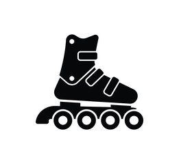 simple inline skate icon symbol