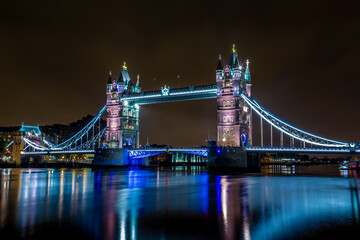 Fototapeta na wymiar The Tower Bridge London in light