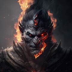 Fantasy Charakter, KI generiertes Bikd