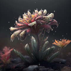 fantasievolle Blume, KI generiertes Bild