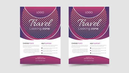 travel flyer design.