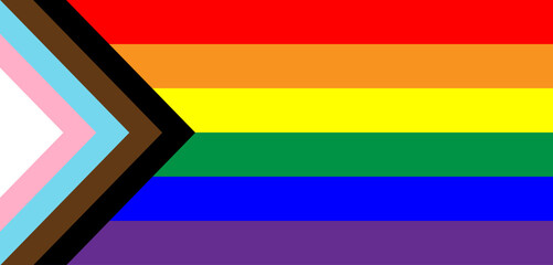 Straight Ally LGBTQ pride flags in vector isolated