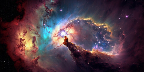 Obraz na płótnie Canvas Nebula art
