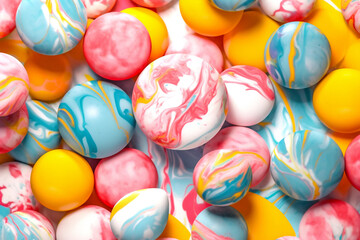 Obraz premium Marble pattern of bright colors in cinematographic style. Generative Ai content