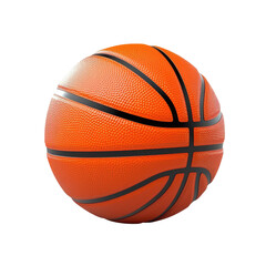 Basketball ball isolated on white background. Created with Generative AI tools