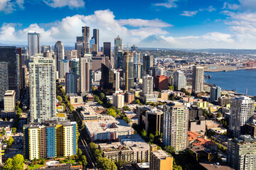 Aerial view of Seattle, USA