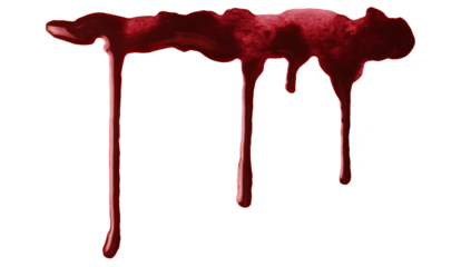 Blood drops cut out