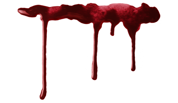 Blood drops cut out