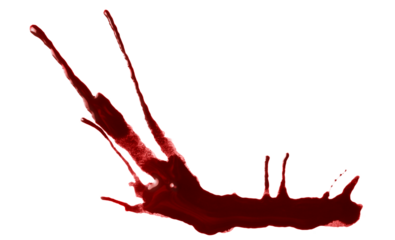 Blood drops cut out