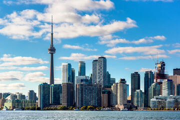Toronto skyline in a sunny day