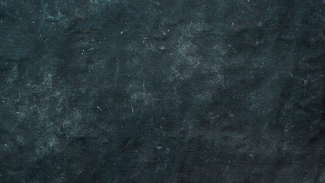 Dark mottled rustic background. Black blue canvas backdrop for design. Natural linen colored black blue dirty canvas fabric background or texture. Banner