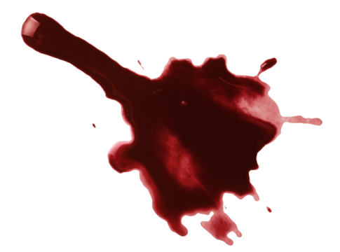 Blood drops cut out