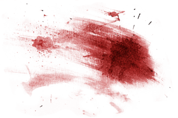 Blood stains cut out