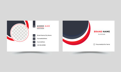 Simple Business Card Layout, Clean professional business card template, visiting card