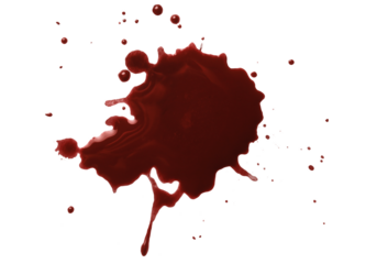 Blood drops cut out