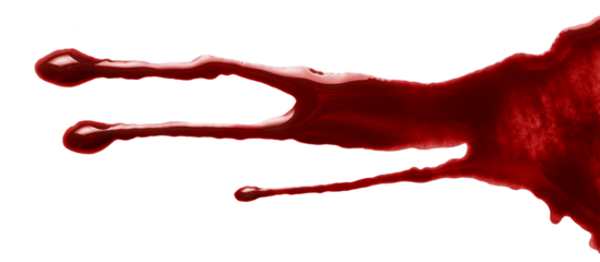 Blood drops cut out