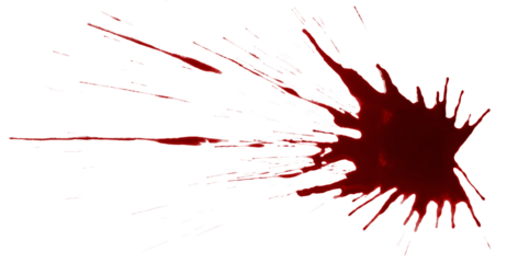 Blood drops cut out