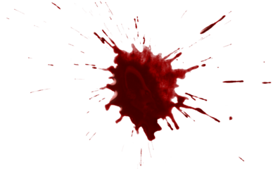 Blood drops cut out