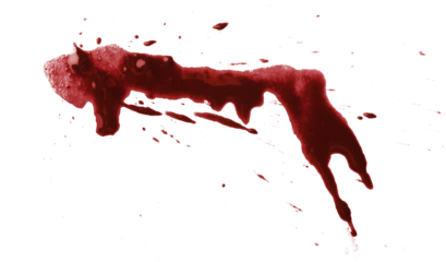 Blood drops cut out
