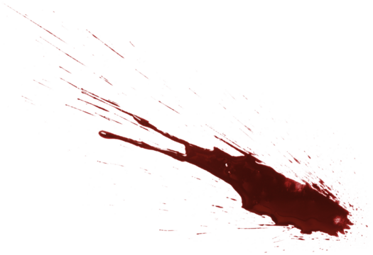 Blood drops cut out