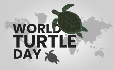 vektor design World Turtle Day, May 23