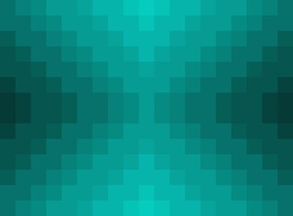 Pixelated mosaic pattern. Background wallpaper. Gritty vintage retro style. Geometric mirrored illustration.