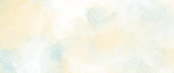 Vector watercolor art background. Pastel color hand drawn illustration. Watercolour texture for cards, flyers, poster, cover, banner. Painted template for design. Brushstrokes.