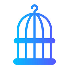 birdcage gradient icon