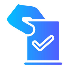 vote yes gradient icon