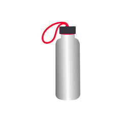 Plastic bottle black icon design. Vector flat style sign illustration