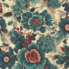 floral wallpaper seamless texture: adding vintage whimsy to spaces